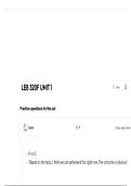 LEB 320F Unit 1 Questions with Verified Answers 2025&sol; 2026 &ndash; Study Guide and Solutions