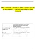  SBT Exam with all Correct & 100&percnt; Verified Answers &vert;Actual Complete Exam&vert; Already Graded A&plus; &lpar;Just Released&rpar;