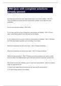 LRW Quiz with complete solutions already passed