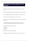 LRW Midterm Review Questions and answers