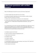 LRW Exam questions with verified answers