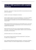 Quiz for LRW questions with complete solutions