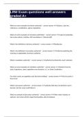 LRW Exam questions well answers graded A&plus;