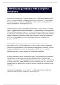 LRW Exam questions with complete solutions