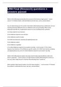 PACKAGE DEAL &colon; LRW EXAM 