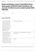 Dante Certification Level 2 &lpar;2nd Edition&rpar; Exam study guide COMPLETE EXAM Questions and Answers &lpar;Verified Answers&rpar; &lpar;Latest Update 2025&rpar; UPDATE&excl;&excl;