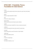 DTSA 5001 - Probability Theory&colon; Foundation for Data Science Questions & Answers Solved 100&percnt; Correct&excl;&excl;