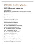 DTSA 5504 - Data Mining Pipeline Questions and Answers Best rated A&plus; Guaranteed Success Latest Update