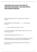 AGRISCIENCE FINAL EXAM STUDY GUIDE 100 QUESTIONS AND ANSWERS &vert; 2025&sol;2026 UPDATE &vert; WITH COMPLETE SOLUTION&excl;