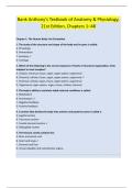 Bank Anthony&rsquo;s Textbook of Anatomy & Physiology&comma;  21st Edition&comma; Chapters 1&ndash;48 