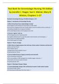 Test Bank for Gerontologic Nursing 7th Edition  by Jennifer J&period; Yeager&comma; Sue E&period; Meiner&comma; Mary B&period;  Winton&comma; Chapters 1&ndash;27 