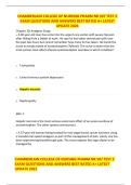 CHAMBERLAIN COLLEGE OF NURSING PHARM NR 507 TEST 2 EXAM QUESTIONS AND ANSWERS BEST RATED A&plus; LATEST UPDATE 2026
