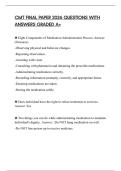 CMT FINAL PAPER 2026 QUESTIONS WITH ANSWERS GRADED A&plus;