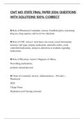 CMT MO STATE FINAL PAPER 2026 QUESTIONS WITH SOLUTIONS 100&percnt; CORRECT