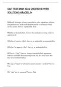 CMT TEST BANK 2026 QUESTIONS WITH SOLUTIONS GRADED A&plus;