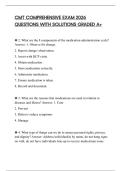 CMT COMPREHENSIVE EXAM 2026 QUESTIONS WITH SOLUTIONS GRADED A&plus;