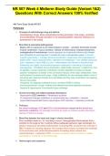NR 507 Week 4 Midterm Study Guide &lpar;Variant 1&2&rpar; Questions With Correct Answers 100&percnt; Verified