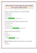 NHA CMAA Certification Practice MCQ Test 2025-2026 Guide