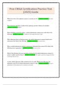 Free CMAA Certification Practice Test &lpar;2025&rpar; Guide