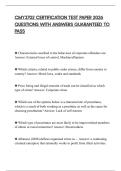 CMY3702 CERTIFICATION TEST PAPER 2026 QUESTIONS WITH ANSWERS GUARANTEED TO PASS
