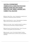 CMY3706 CONTEMPORARY CRIMINOLOGICAL ISSUES PRACTICE EXAM BUNDLED EXAMS 2026 WITH SOLVED QUESTIONS AND VERIFIED ANSWERS 100&percnt; CORRECT FULL SOLUTION