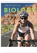 Biology of Humans&colon; Concepts&comma; Applications&comma; and Issues&comma; 6th Edition &lpar;Goodenough&rpar; &vert; Verified Test Bank Questions & Answers for Guaranteed Success