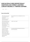 NUR 242 EXAM 2 2025 &lpar;NEWEST EXAM&rpar; &vert; QUESTIONS AND CORRECT ANSWERS &vert; ALREADY GRADED A&plus; &vert; VERIFIED ANSWERS