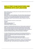 NAVLE PREP EXAM QUESTIONS AND ANSWERS WITH EXPLANATIONS 