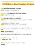 NHA Phlebotomy Exam A Study Guide&colon; Questions&comma; Answers 20252026