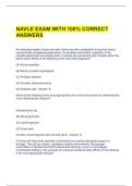 NAVLE EXAM WITH 100&percnt; CORRECT ANSWERS 