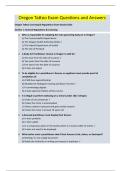 Oregon Tattoo Exam Questions and Answers