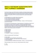 NAVLE TESTBANK QUESTIONS WITH 100&percnt; CORRECT ANSWERS 