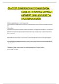 CEA TEST COMPREHENSIVE EXAM REVIEW GUIDE WITH VERIFIED CORRECT ANSWERS &lpar;HIGH ACCURACY & UPDATED 2025&sol;2026&rpar;