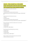 CEA201 - FINAL EXAM FULLY EXPLAINED STUDY NOTES WITH STEP-BY-STEP SOLUTIONS FOR GUARANTEED EXAM UNDERSTANDING