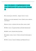 CNA COLORADO COMPREHENSIVE EXAM 2026 QUESTIONS WITH SOLUTIONS GRADED A+