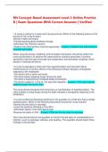 RN Concept-Based Assessment Level 2 Online Practice B &vert; Exam Questions With Correct Answers &vert; Verified