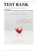 Test Bank for A Concise Introduction to Logic, 11th Edition, Patrick J. Hurley, Lori Watson (complete chapters)