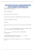 EPIC MODULES FINAL EXAM QUESTIONS WITH CORRECT ANSWERS 2025