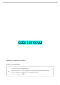 CSDS 115 EXAM 4 QUESTIONS & ANSWERS