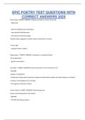 EPIC POETRY TEST QUESTIONS WITH CORRECT ANSWERS 2025