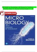 TEST BANK for Microbiology with Diseases by Taxonomy&comma; 6th Edition Robert W&period; Bauman Verified Chapter's 1 &ndash; 27