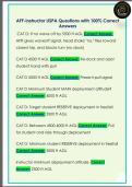 AFF-instructor USPA Questions with 100&percnt; Correct  Answers