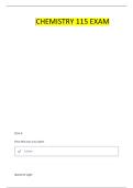CHEMISTRY 115 FINAL EXAM QUESTIONS & ANSWERS&vert; GRADE A&vert; 100&percnt; CORRECT &lpar;VERIFIED SOLUTIONS&rpar;