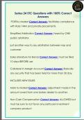 Series 24 STC Questions with 100&percnt; Correct  Answers