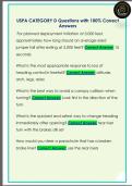 USPA CATEGORY D Questions with 100&percnt; Correct  Answers