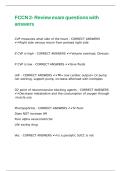 FCCN 2- Review exam questions with answers