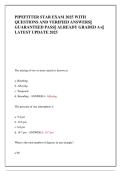 PIPEFITTER STAR EXAM 2025 WITH  QUESTIONS AND VERIFIED ANSWERS&vert;&vert;  GUARANTEED PASS&vert;&vert; ALREADY GRADED A&plus;&vert;&vert;  LATEST UPDATE 2025 