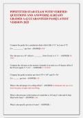 PIPEFITTER STAR EXAM WITH VERIFIED  QUESTIONS AND ANSWERS&vert;&vert; ALREADY  GRADED A&plus;&vert;&vert; GUARANTEED PASS&vert;&vert; LATEST  VERSION 2025