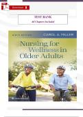 TEST BANK for Nursing for Wellness in Older Adults&comma; 8th Edition by Carol A&period; Miller &ndash; Complete Exam Questions & Answers &ndash; Grade A&plus;