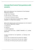 Georgia Pest Control Test questions with answers&comma;